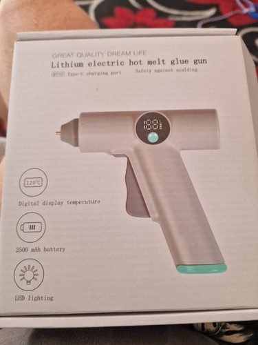 Led digital cordless hot glue - cordless,