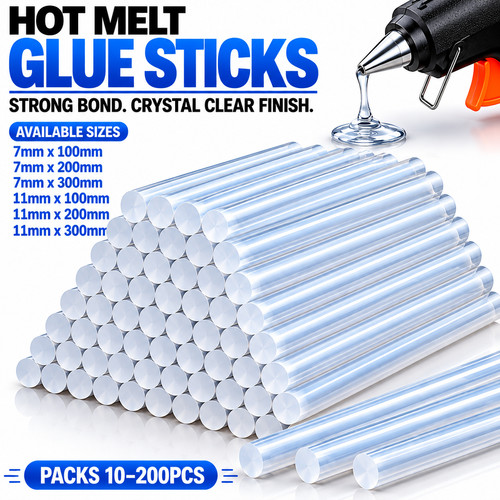 Hot melt glue - melt, sticks