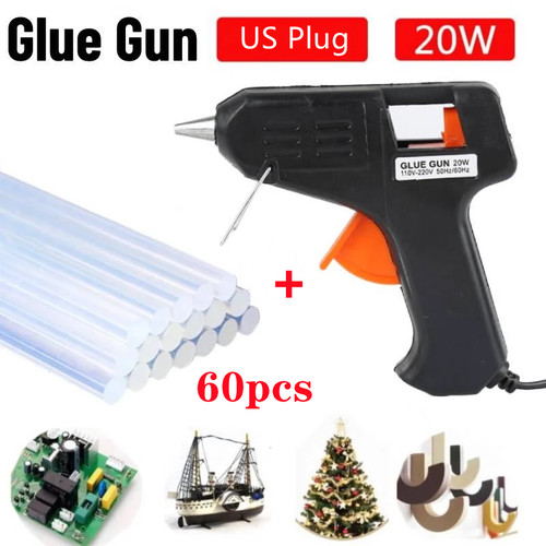 Glue gun with mini clear - glue,